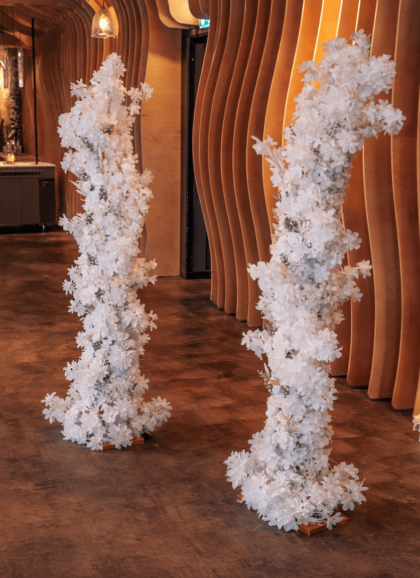 2 Tall Flower Stands
