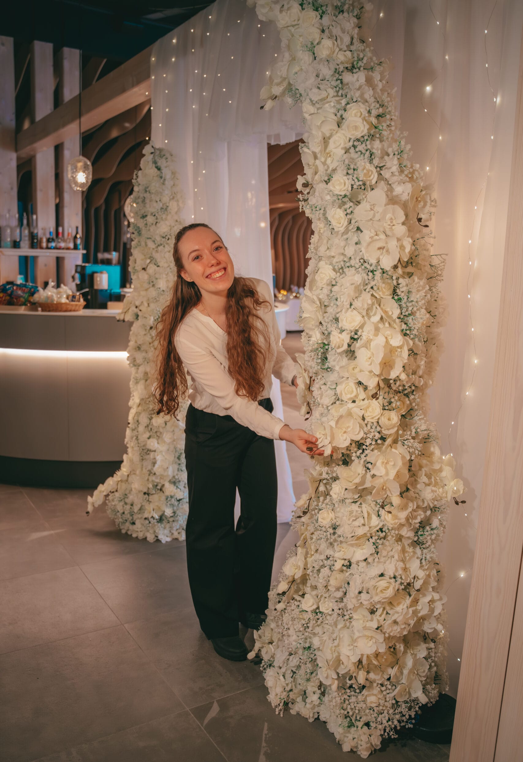 Wedding arch Rovaniemi Lapland Wedding decor venue styling Rovaniemi Weddings