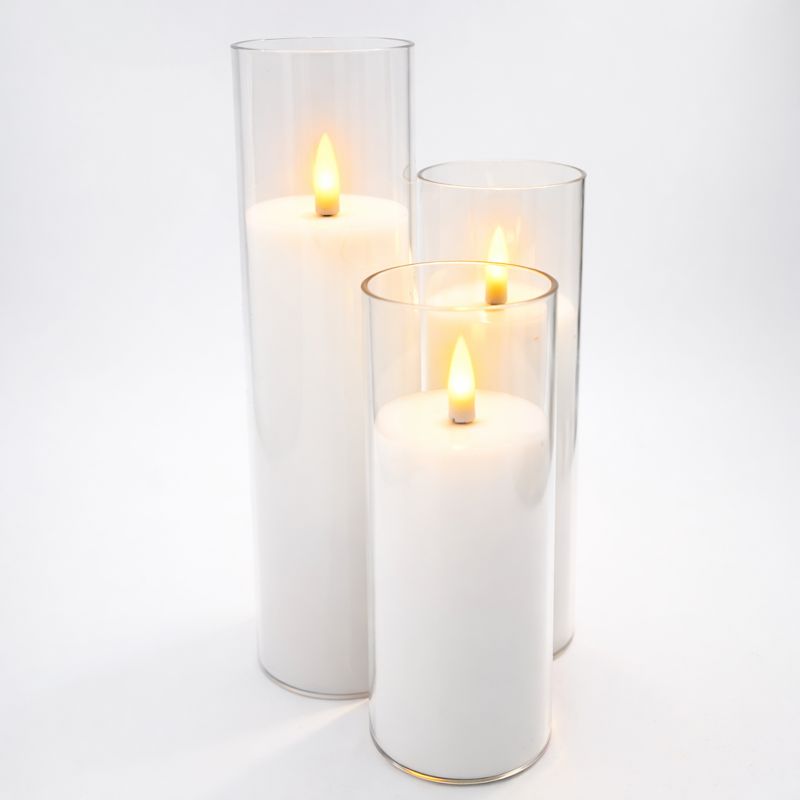 LED Candle Jar Set